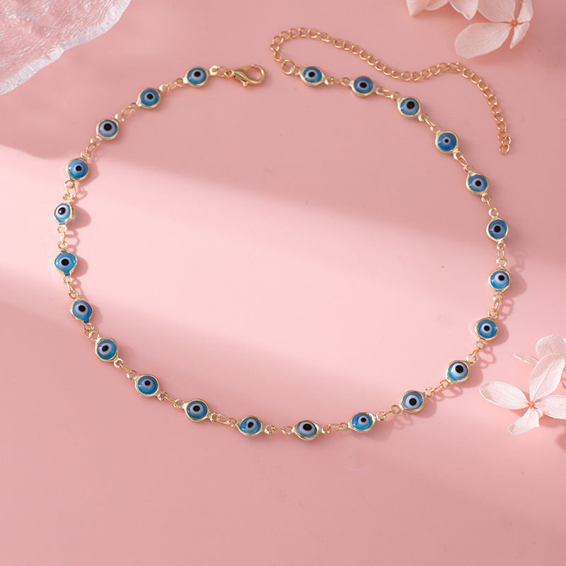 Decorative Evil Eye Charm Necklace Stornfield