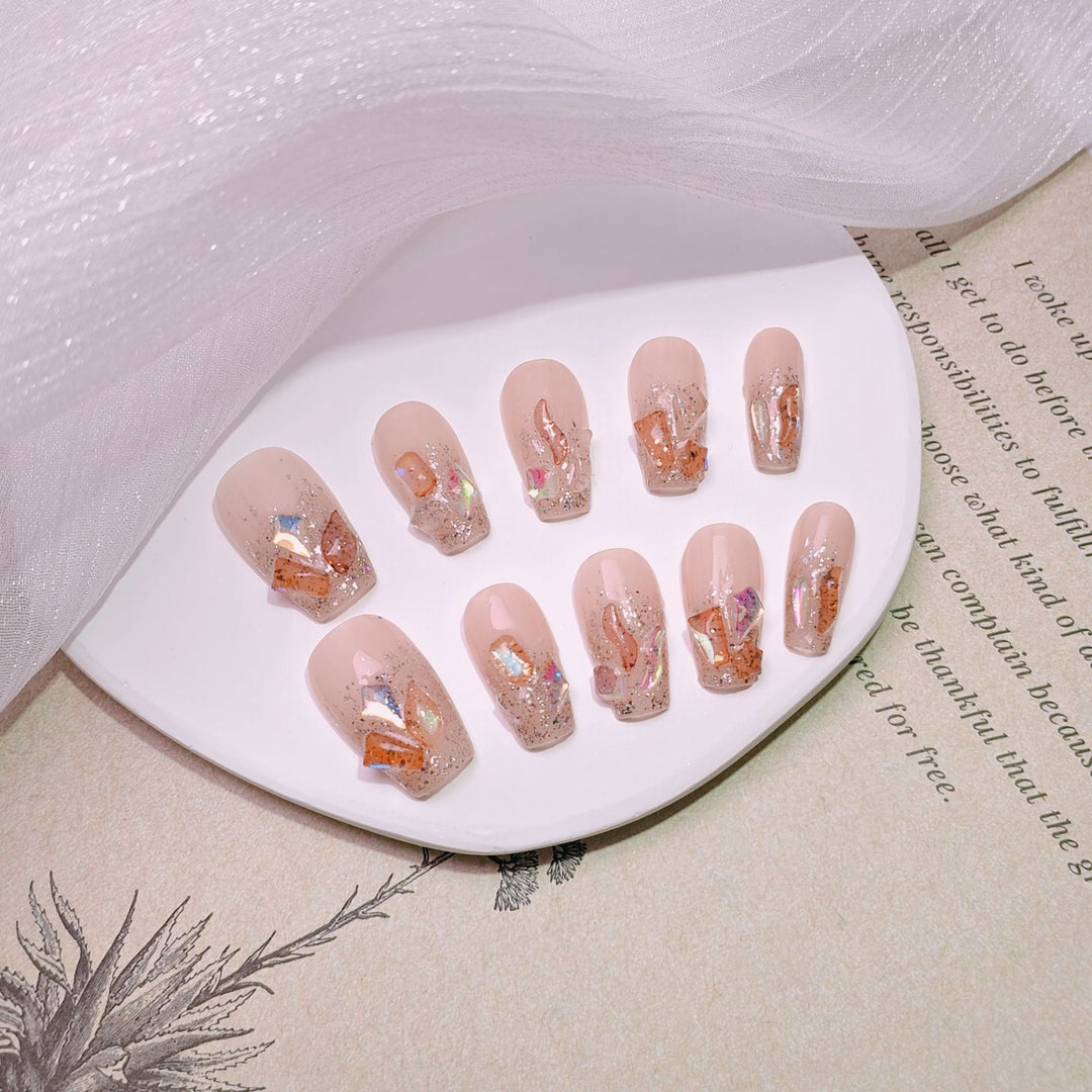 Elegant French Tip Press-On Nails Stornfield