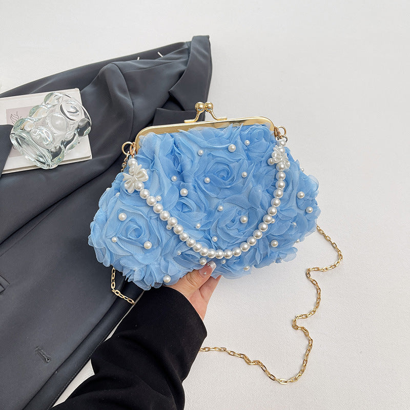 Floral Embellished Evening Clutch