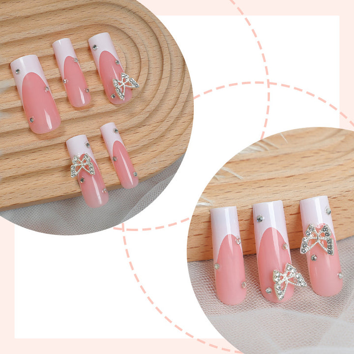 Decorative Press-On Nail Kit with Butterfly Accents Stornfield