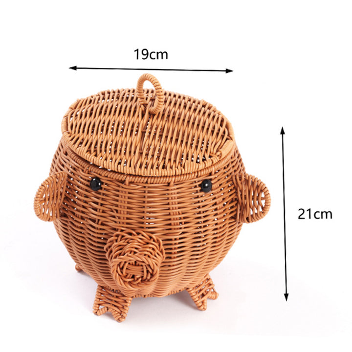Decorative Animal-Shaped Woven Storage Basket Stornfield