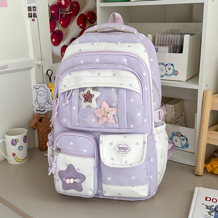 Playful Star-Embellished Backpack Stornfield