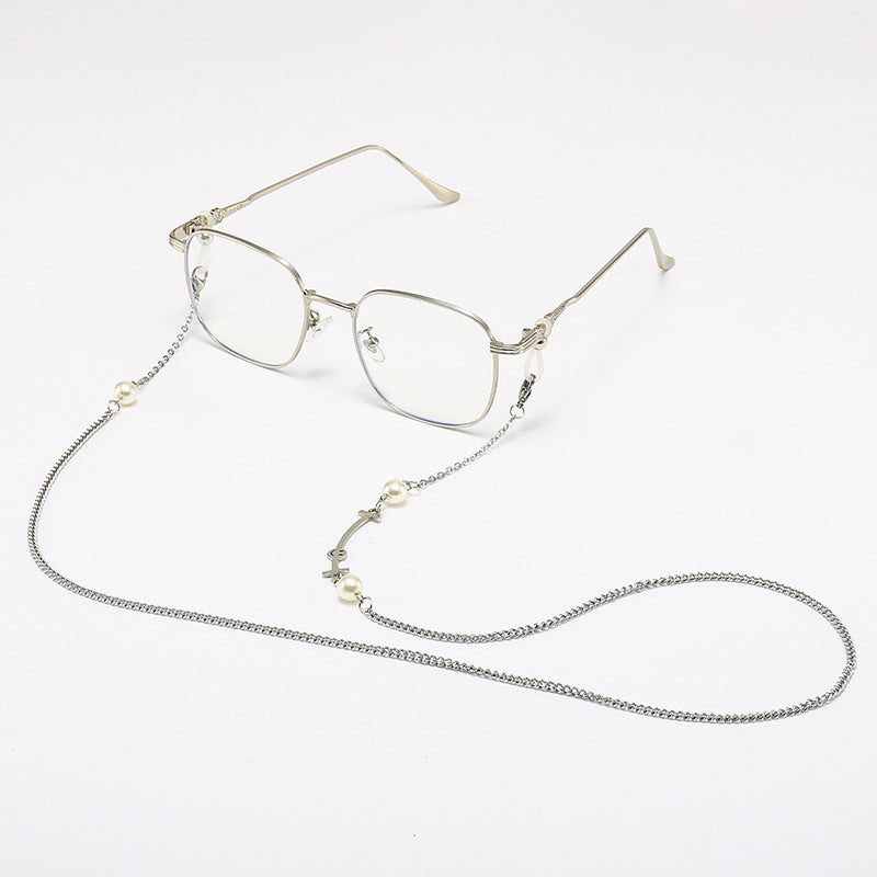 Chic Square Frame Glasses with Decorative Chain Stornfield