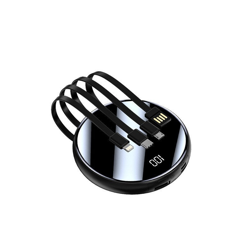 Portable power bank with digital display and multifunctional charging cables Stornfield
