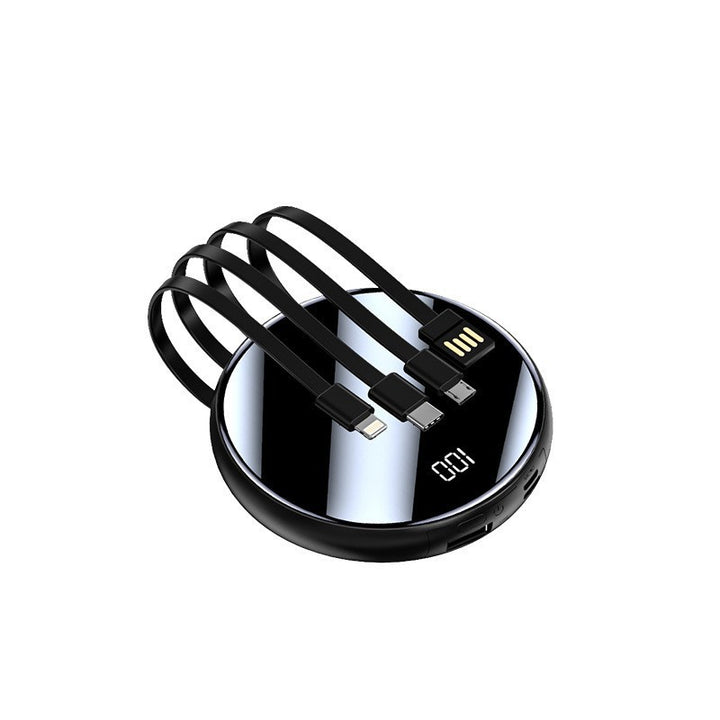 Portable power bank with digital display and multifunctional charging cables Stornfield