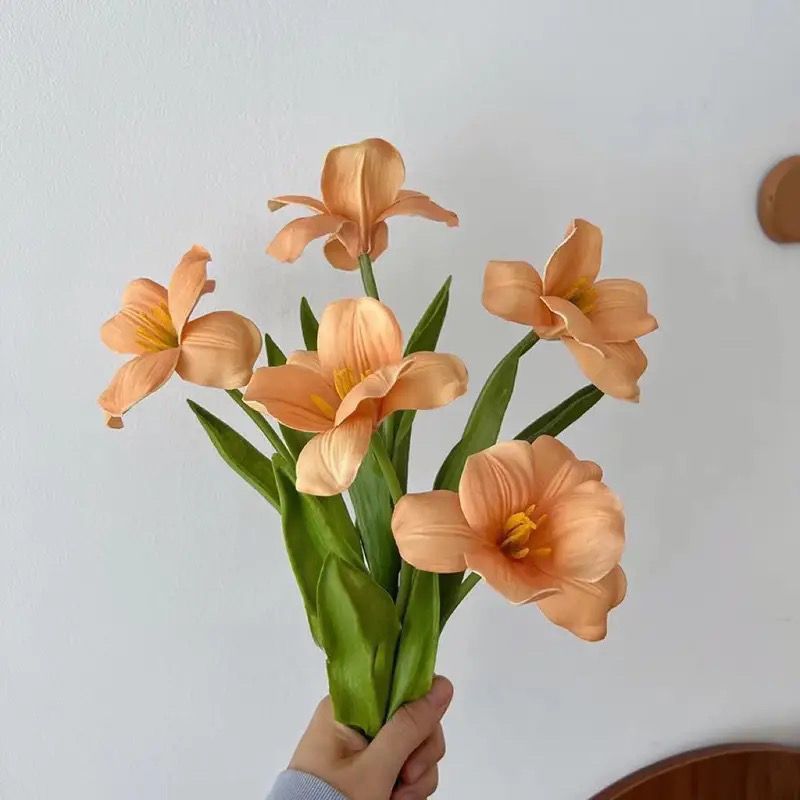 Elegant Faux Tulip Floral Arrangement