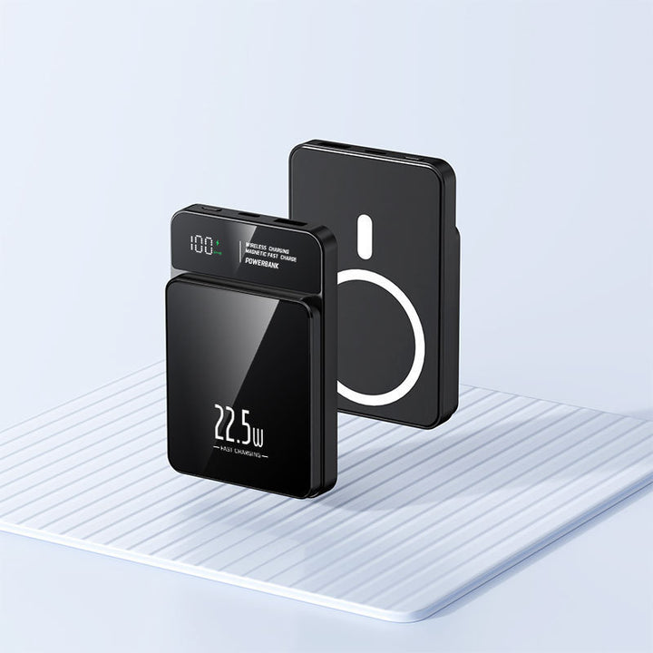 Portable power bank with wireless charging function and digital temperature display Stornfield