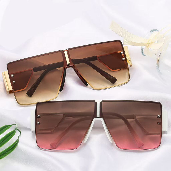 Ladies trendy oversized sunglasses with futuristic design Stornfield