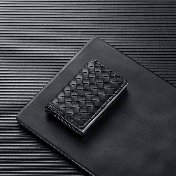 Premium Leather Business Card Holder Stornfield