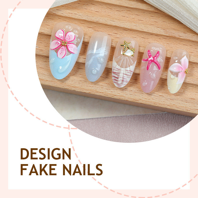 Creative nail art set with floral accents and pastel motifs Stornfield