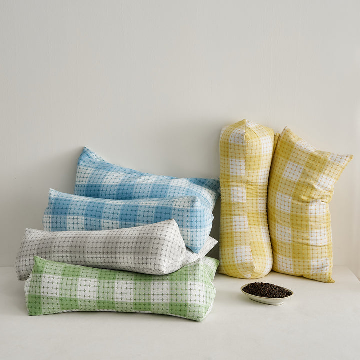 Ergonomic Pillow Set with Creative Grid Design Stornfield