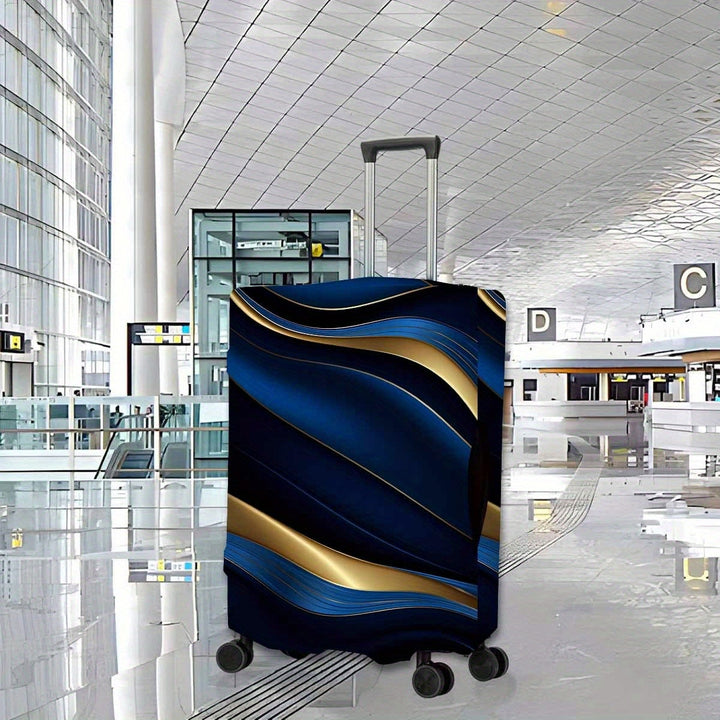 Women's hard shell suitcase with elegant wave design Stornfield