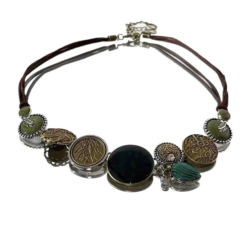 Floral Pendant Long Necklace Stornfield