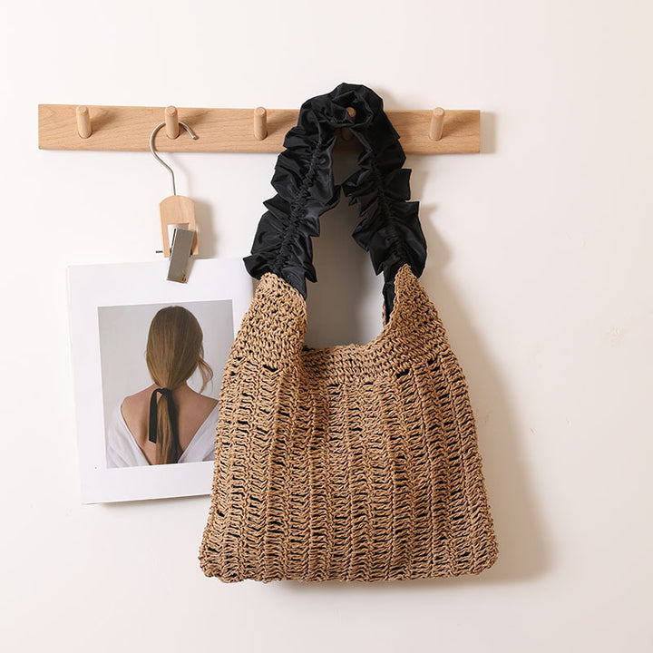 Elegant Handbag with Ruffled Handle Stornfield
