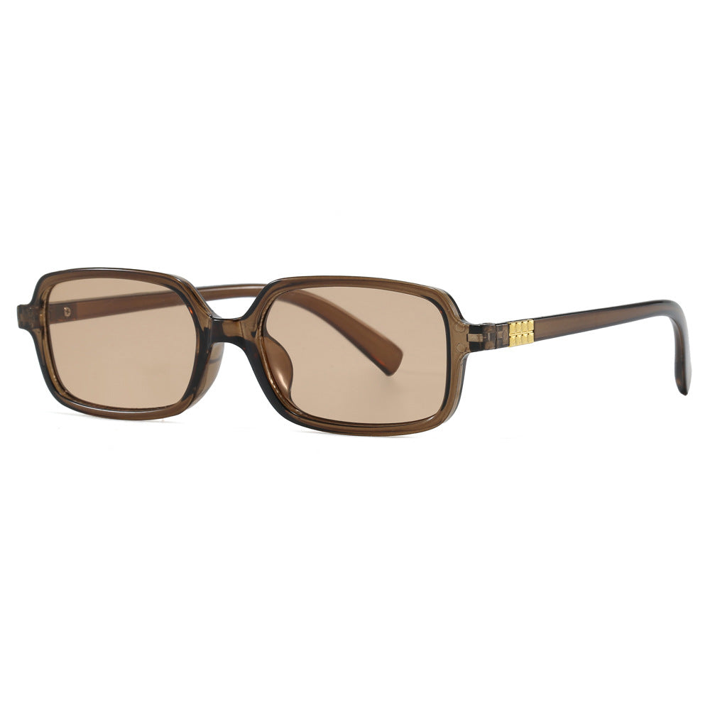 Women's fashionable square glasses with elegant plastic frame and gold accents Stornfield