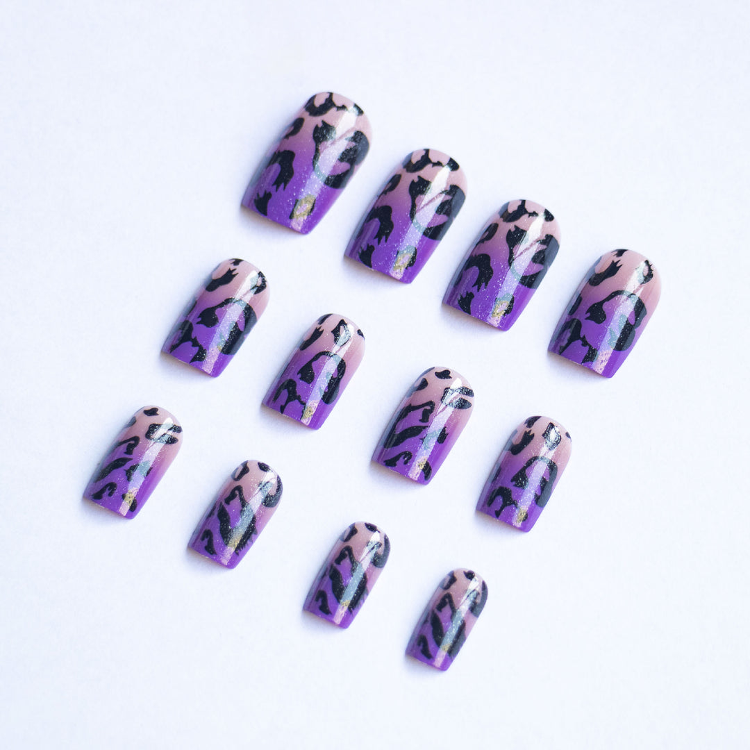 Wild Leopard Print Nail Art Set