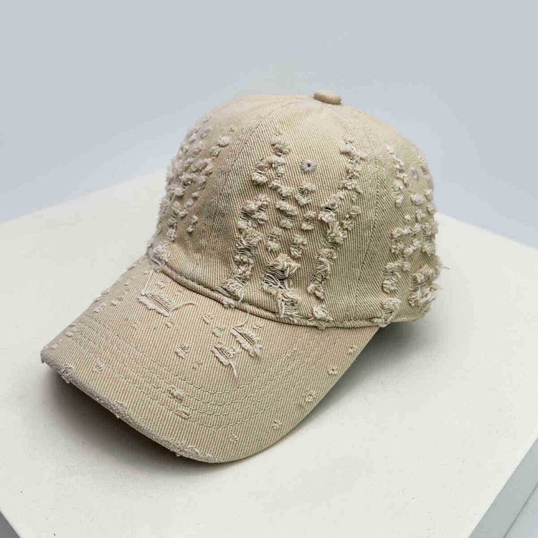 Women's Distressed Textured Baseball Cap Stornfield