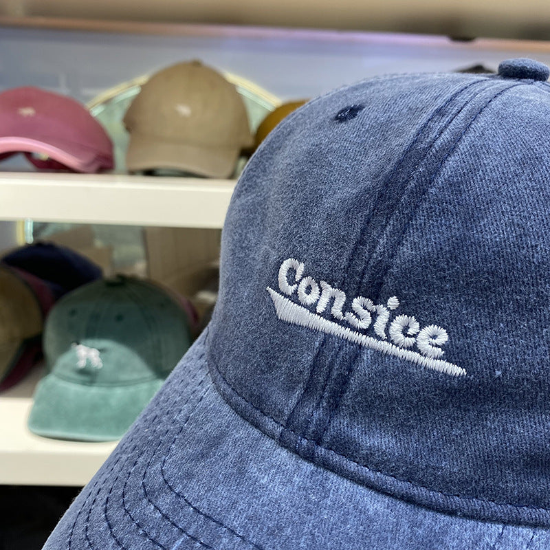 Men's Distressed Adjustable Denim Baseball Cap Stornfield
