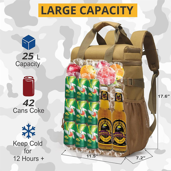 Multifunctional cooler backpack with insulating interior Stornfield
