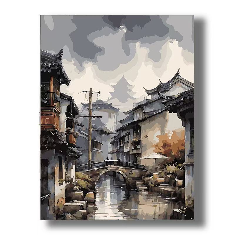 Urban Vintage Architecture Canvas Art Stornfield