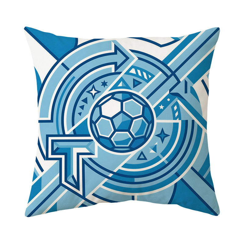 Modern Symmetric Geometric Square Throw Pillow Cover