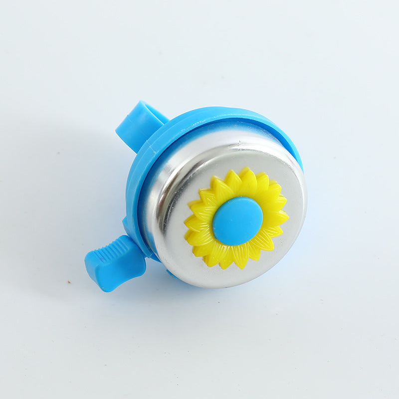 Playful Sunflower-Themed Bicycle Bell with Adjustable Universal Clamp and Metal Dome Stornfield