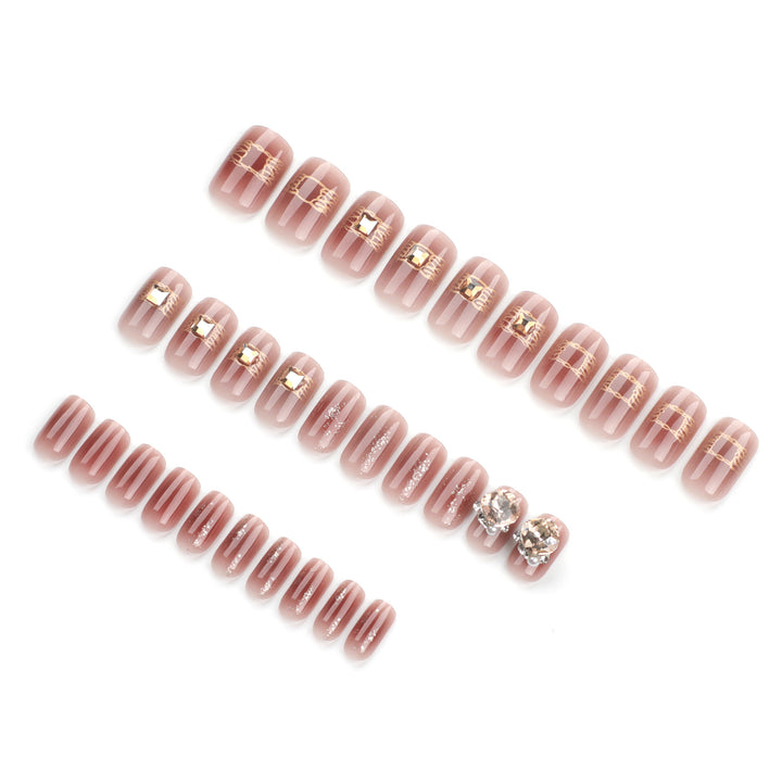 Artful Acrylic Nails with Glitter Design Stornfield