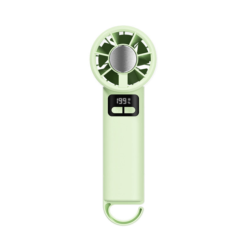 Ladies portable hand fan with temperature-controlled digital display Stornfield