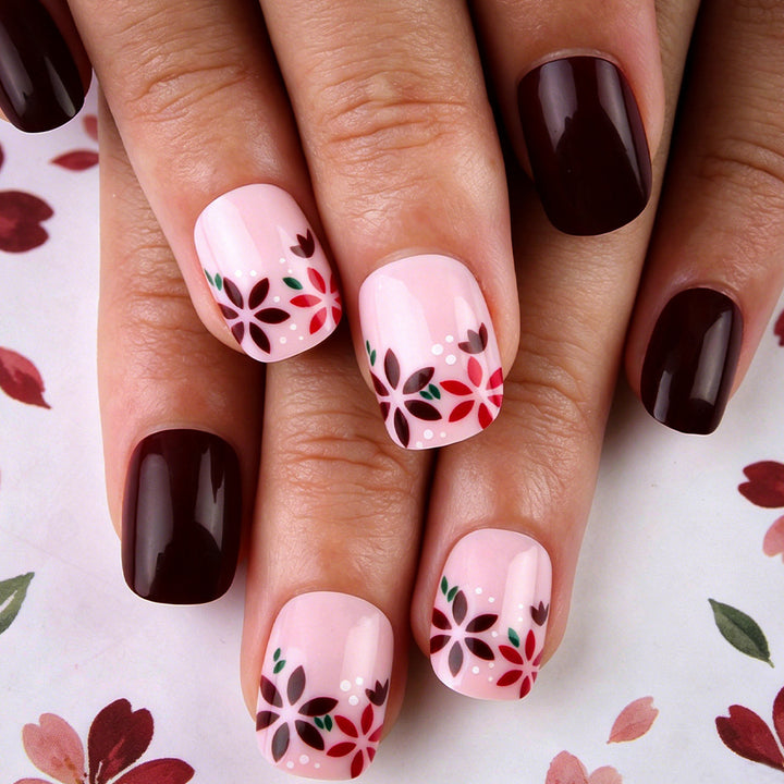 Floral Design Gel Nail Art Set Stornfield 1787542981