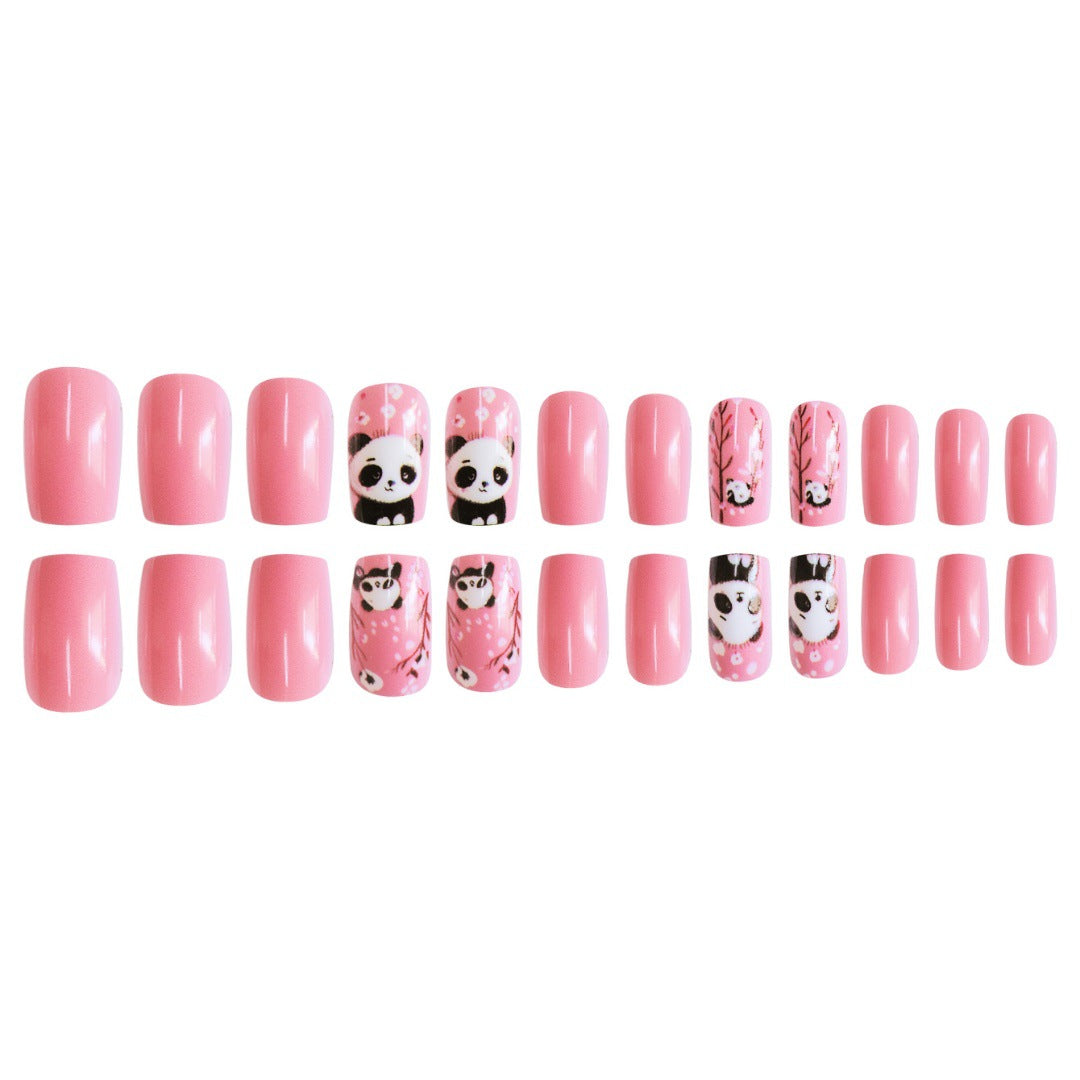 Thematic Panda Art Press-On Nail Set Stornfield