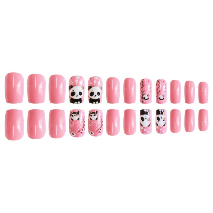 Thematic Panda Art Press-On Nail Set Stornfield