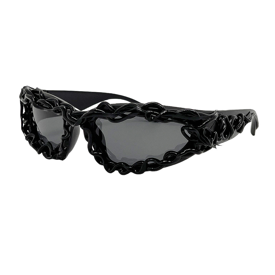 Women's extravagant design sunglasses with creatively structured frame Stornfield