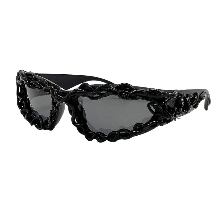 Women's extravagant design sunglasses with creatively structured frame Stornfield