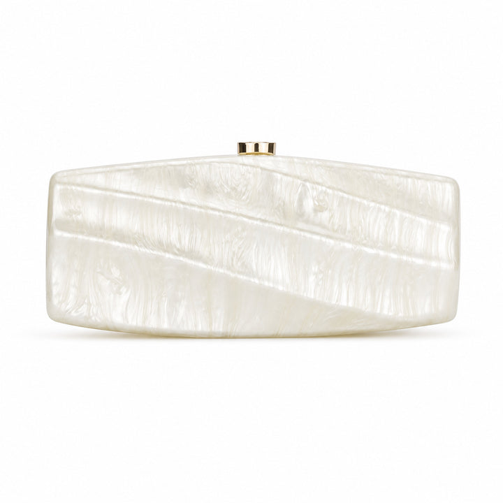 Contemporary Textured Acrylic Clutch
