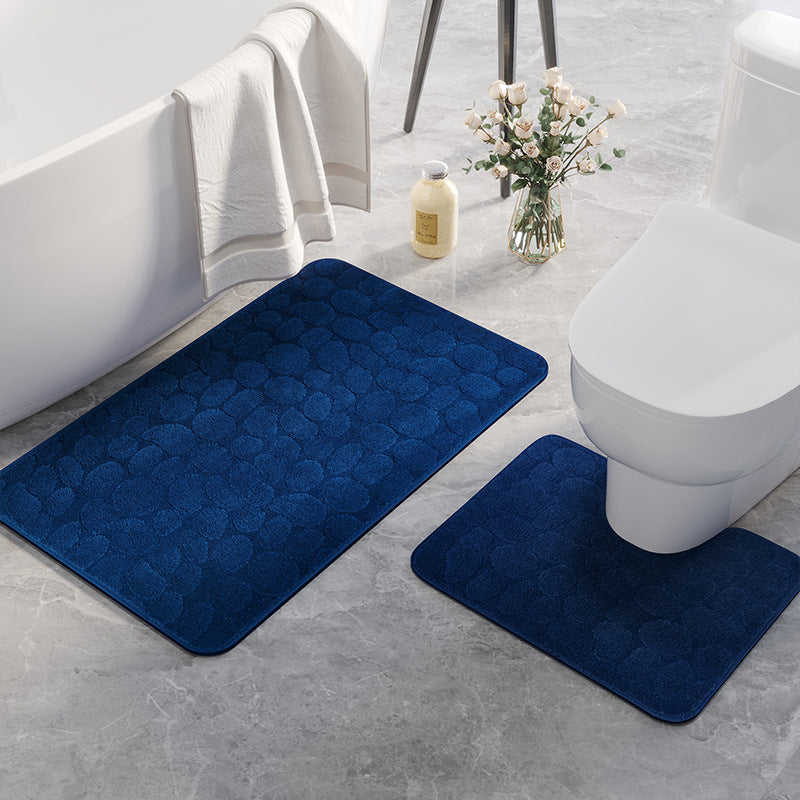 Plush Bathroom Comfort Mat Set for Home