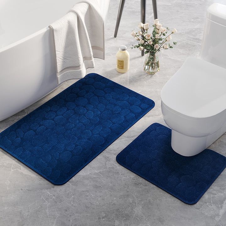 Plush Bathroom Comfort Mat Set for Home