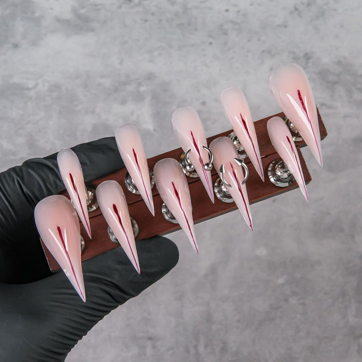 Sharp Stiletto Press-On Nail Enhancements
