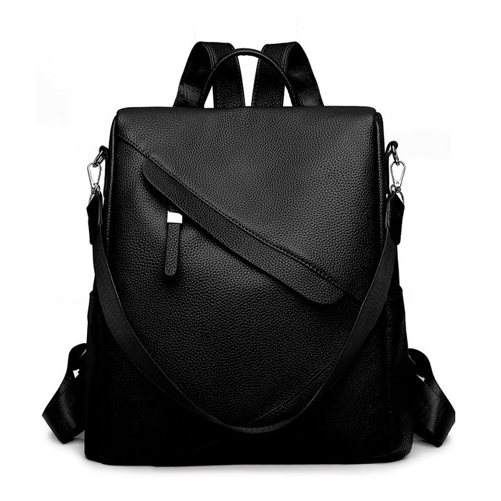 Chic Textured Leather Backpack Stornfield