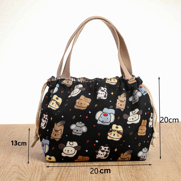 Drawstring Cat-Themed Storage Bag Stornfield