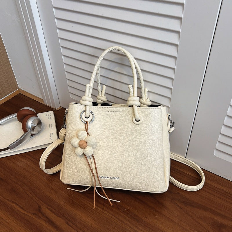 Textured Mini Handheld Tote Bag