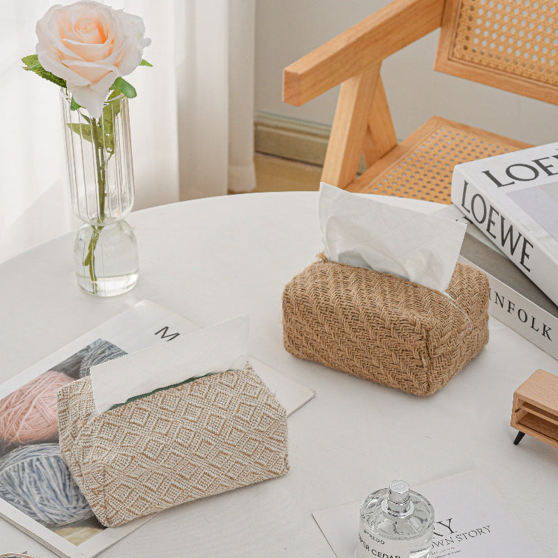 Decorative Textured Tissue Box Cover Stornfield