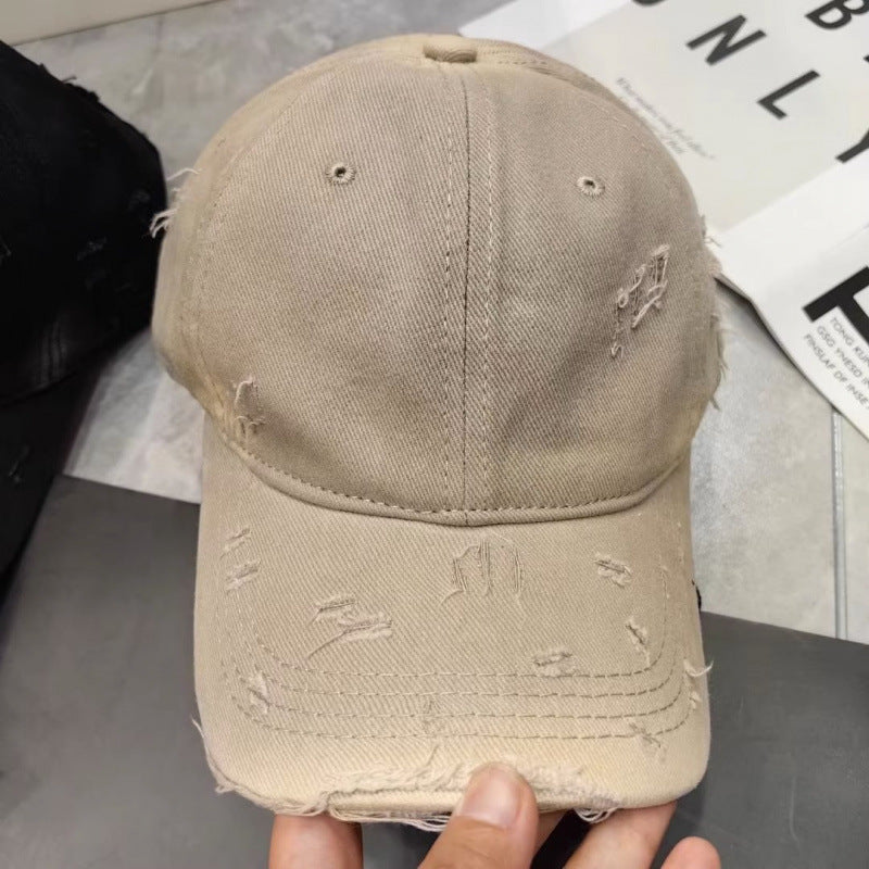 Men's Distressed Denim Baseball Cap Stornfield