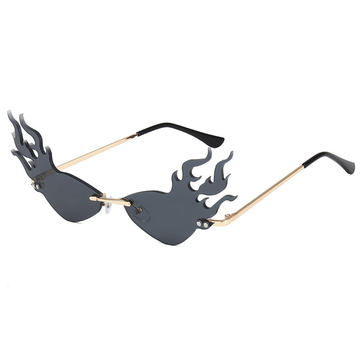Women's fashionable sunglasses with flame-shaped design Stornfield