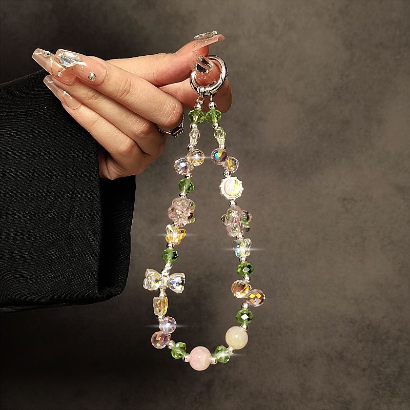 Floral Beaded Charm Keychain Stornfield