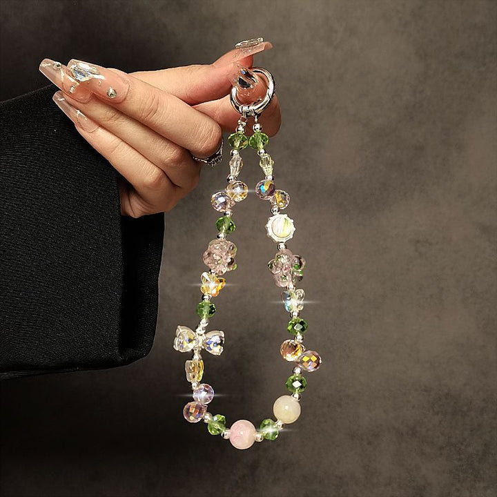 Floral Beaded Charm Keychain Stornfield