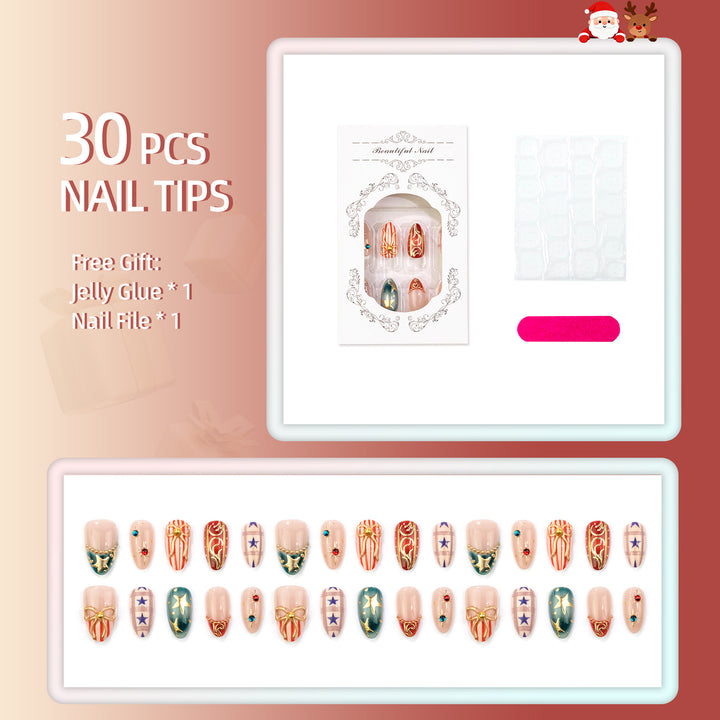 Creative Themed Press-On Nail Set