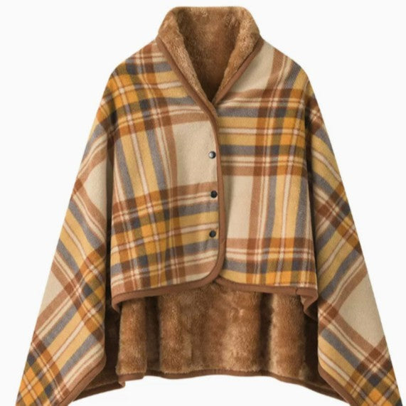 Ladies elegant warmkeeping poncho blanket Stornfield