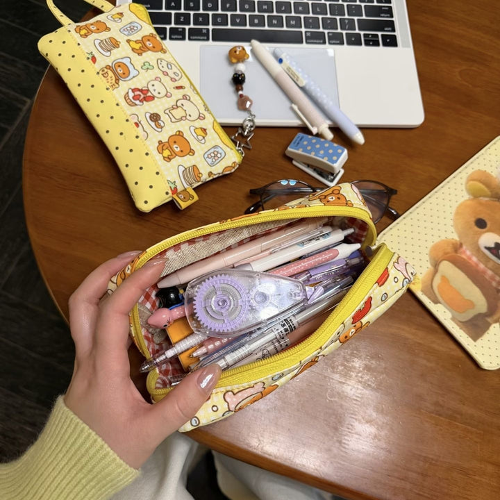Cute Cartoon Food-Themed Pencil Case