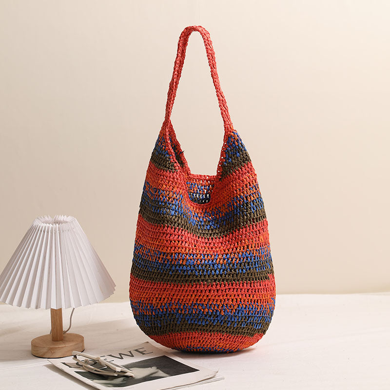 Handcrafted Casual Shoulder Bag Made of Braided Material Stornfield