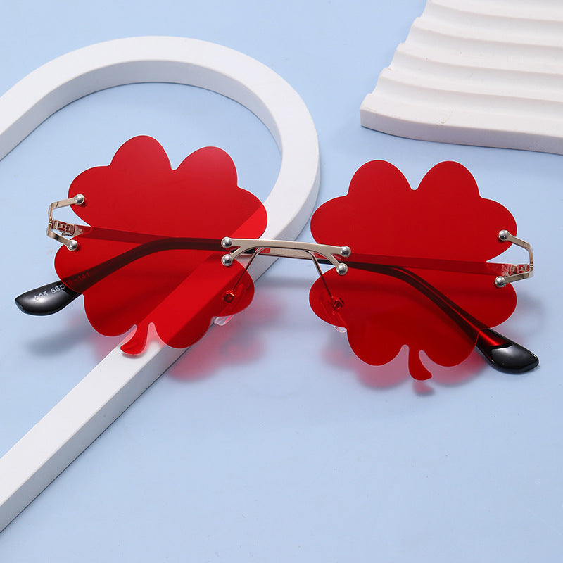 Women playful sunglasses with unique flower frame Stornfield